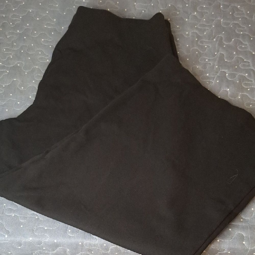 CeCe Classic Black cropped wide leg Pants size XL